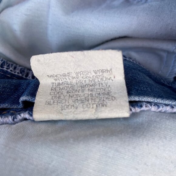 Vintage chic Denim Pleated Jean Skirt Sz 10 Small - Picture 11 of 12